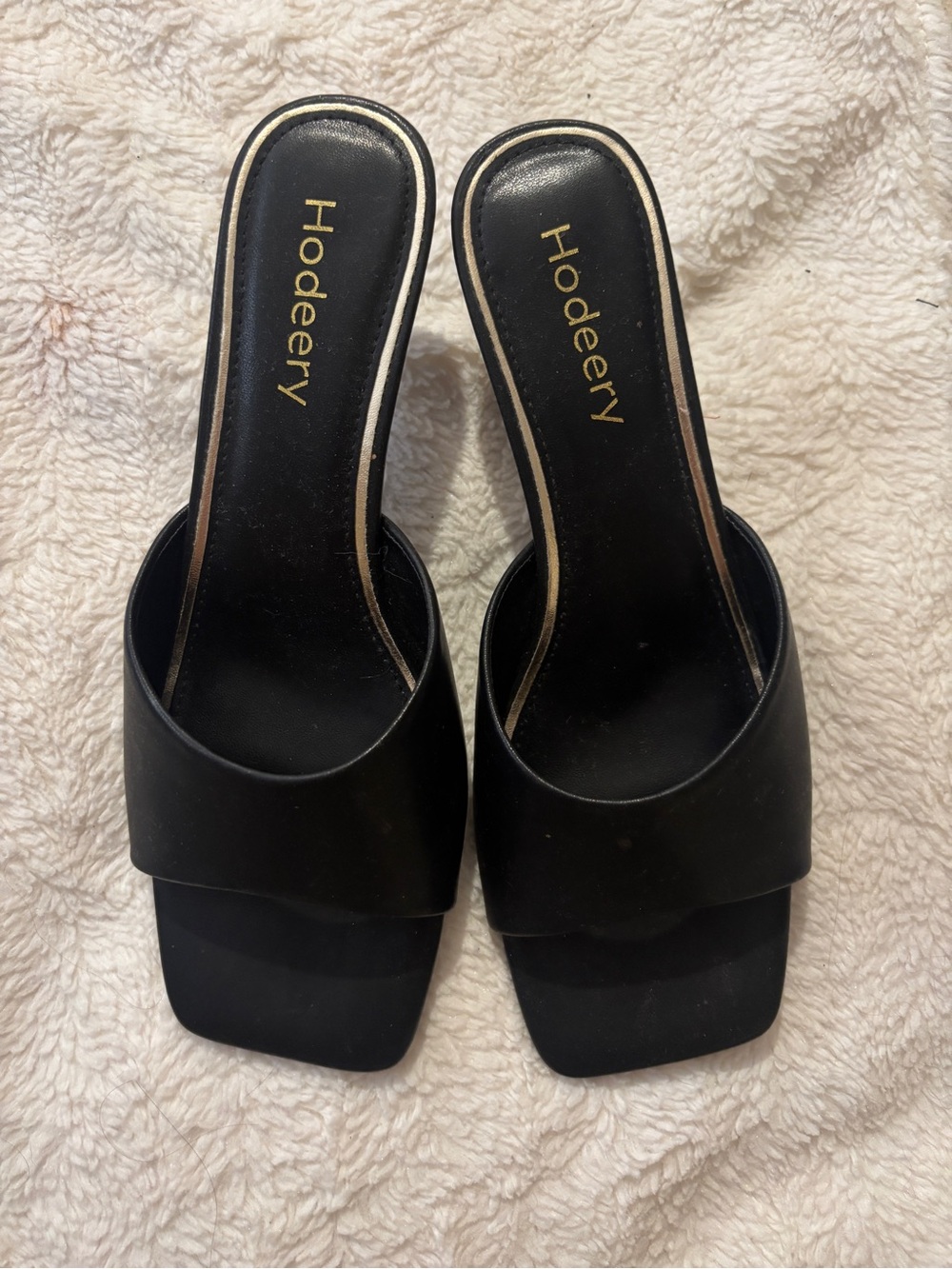 Black Slide Sandals for Women
